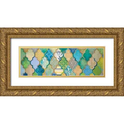 Moroccan Light I Gold Ornate Wood Framed Art Print with Double Matting by Tava Studios