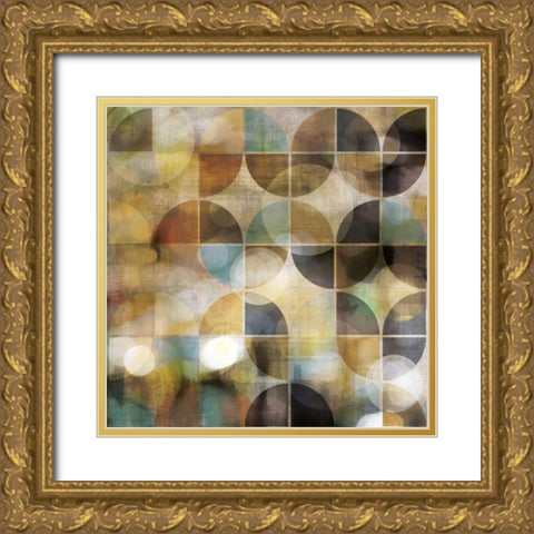 Bokeh Pattern II Gold Ornate Wood Framed Art Print with Double Matting by Craven, Katrina