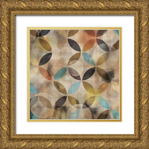 Bokeh Pattern IV Gold Ornate Wood Framed Art Print with Double Matting by Craven, Katrina