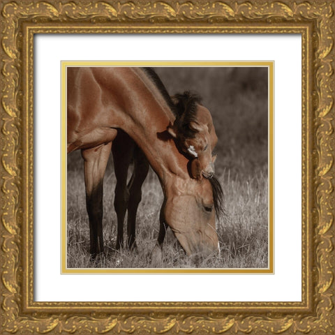 Unbroken Bond Gold Ornate Wood Framed Art Print with Double Matting by Van de Goor, Lars