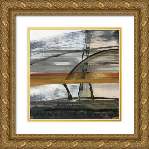 Brown Settlement I Gold Ornate Wood Framed Art Print with Double Matting by Jill, Susan