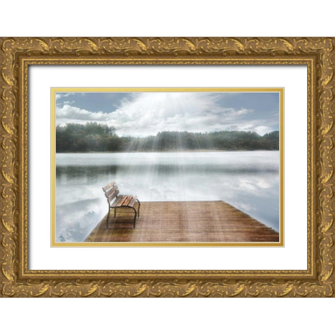 One Moment in Time Gold Ornate Wood Framed Art Print with Double Matting by Weisz, Irene