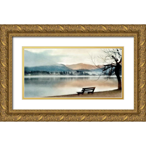 Inner Peace Gold Ornate Wood Framed Art Print with Double Matting by Weisz, Irene
