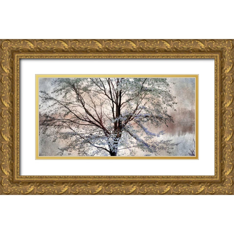 Dreamin of Spring Gold Ornate Wood Framed Art Print with Double Matting by Weisz, Irene