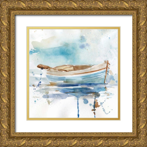 Malibu Marina I Gold Ornate Wood Framed Art Print with Double Matting by Robinson, Carol