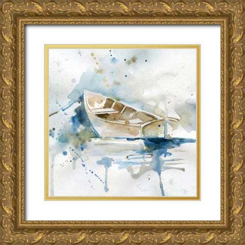 Malibu Marina II Gold Ornate Wood Framed Art Print with Double Matting by Robinson, Carol