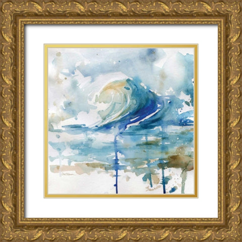 Malibu Surf II Gold Ornate Wood Framed Art Print with Double Matting by Robinson, Carol
