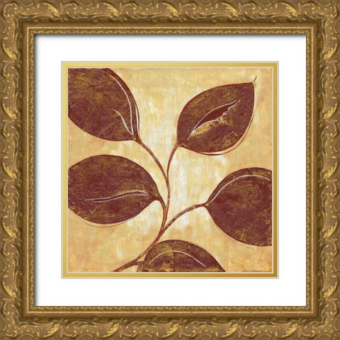Marsala Moment II Gold Ornate Wood Framed Art Print with Double Matting by Tava Studios