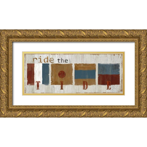 Nautical Tide Gold Ornate Wood Framed Art Print with Double Matting by Robinson, Carol