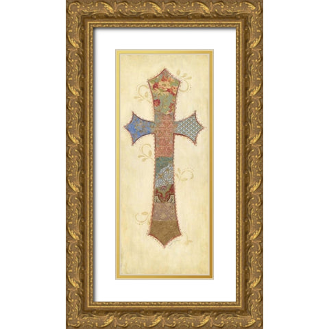 Before the Cross II Gold Ornate Wood Framed Art Print with Double Matting by Tava Studios
