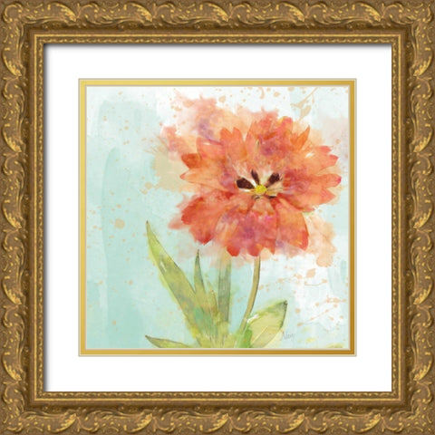 Splash of Summer II Gold Ornate Wood Framed Art Print with Double Matting by Nan