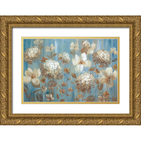 Garden Fair Gold Ornate Wood Framed Art Print with Double Matting by Nan