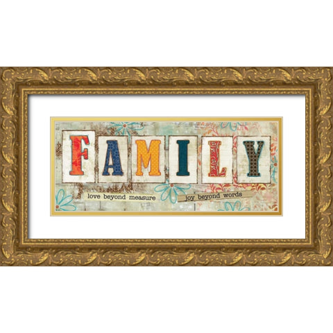 Wise Words of Gold Ornate Wood Framed Art Print with Double Matting by Robinson, Carol