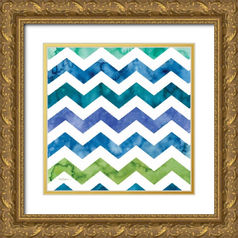 Zinga 1 Gold Ornate Wood Framed Art Print with Double Matting by Robinson, Carol