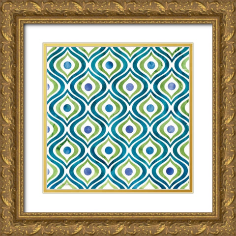 Zinga 2 Gold Ornate Wood Framed Art Print with Double Matting by Robinson, Carol