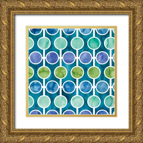 Zinga 3 Gold Ornate Wood Framed Art Print with Double Matting by Robinson, Carol