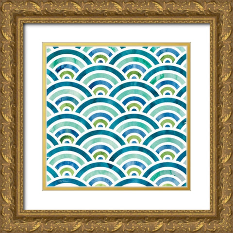 Zinga 5 Gold Ornate Wood Framed Art Print with Double Matting by Robinson, Carol