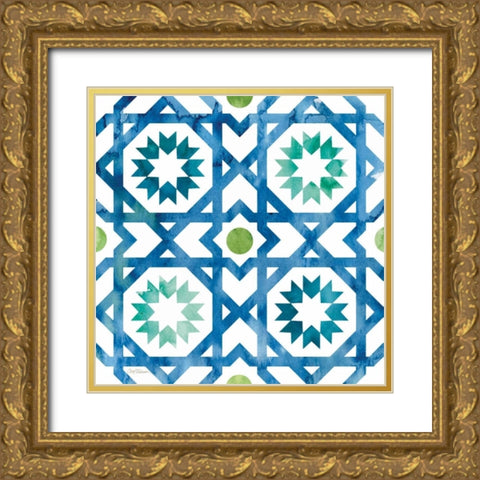 Zinga 6 Gold Ornate Wood Framed Art Print with Double Matting by Robinson, Carol