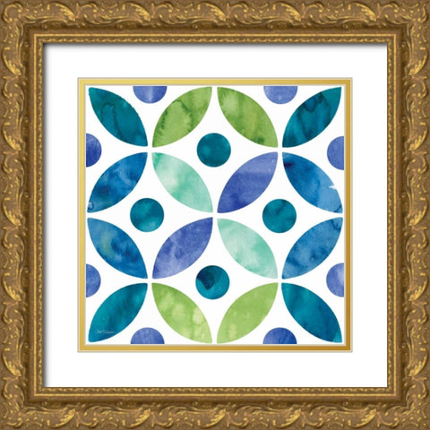 Zinga 7 Gold Ornate Wood Framed Art Print with Double Matting by Robinson, Carol