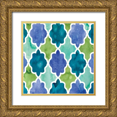 Zinga 9 Gold Ornate Wood Framed Art Print with Double Matting by Robinson, Carol