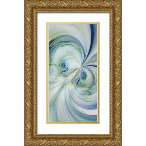 Dahlia Duo Gold Ornate Wood Framed Art Print with Double Matting by Delimont, Danita