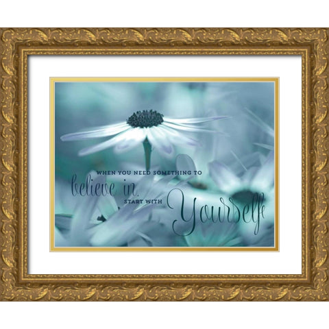 Believe In Yourself Gold Ornate Wood Framed Art Print with Double Matting by Delimont, Danita
