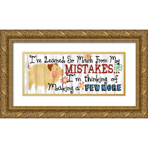 Ive Learned Gold Ornate Wood Framed Art Print with Double Matting by Knutsen, Conrad