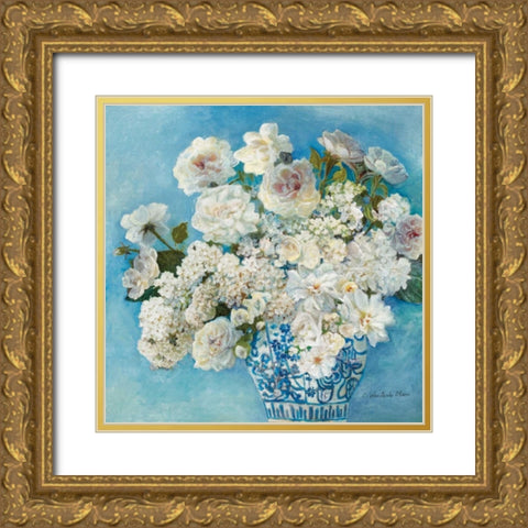 Savannahs Garden II Gold Ornate Wood Framed Art Print with Double Matting by Olson, Charlene