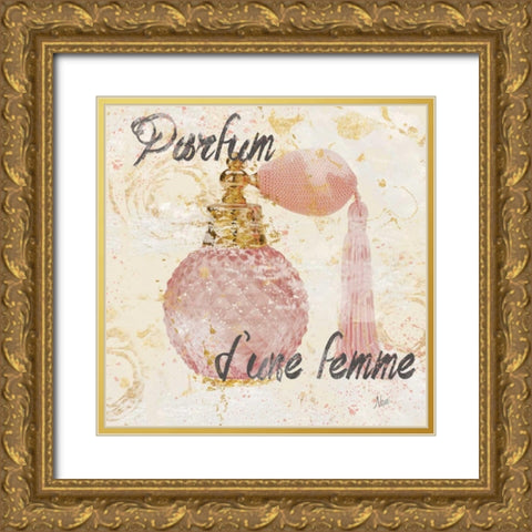 Parfum Femme Gold Ornate Wood Framed Art Print with Double Matting by Nan