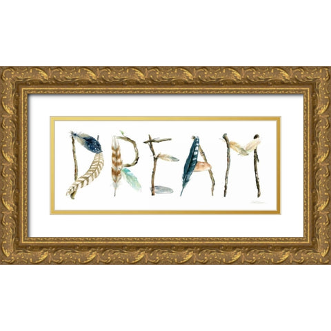 Dream Gold Ornate Wood Framed Art Print with Double Matting by Robinson, Carol