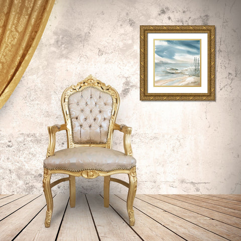 Subtle Mist III Gold Ornate Wood Framed Art Print with Double Matting by Robinson, Carol