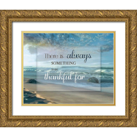 Always Gold Ornate Wood Framed Art Print with Double Matting by Calascibetta, Mike