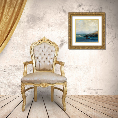 Distant Gold Ornate Wood Framed Art Print with Double Matting by Calascibetta, Mike