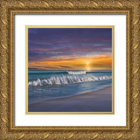 Endless Summer Gold Ornate Wood Framed Art Print with Double Matting by Calascibetta, Mike