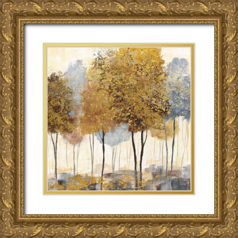 Metallic Forest II Gold Ornate Wood Framed Art Print with Double Matting by Nan