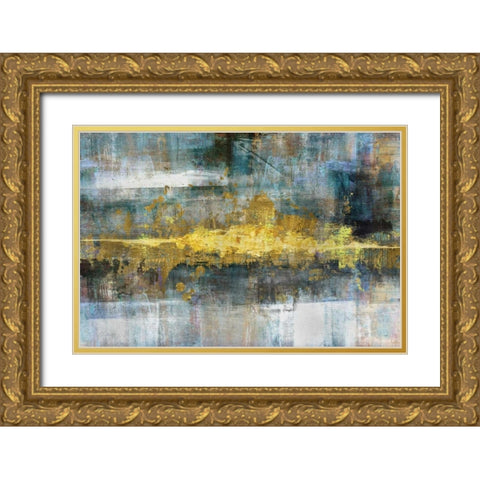 Frequency Gold Ornate Wood Framed Art Print with Double Matting by Knutsen, Conrad