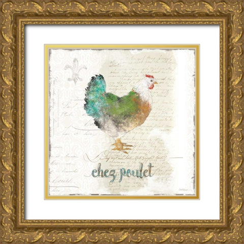 Golden Cuisine Gold Ornate Wood Framed Art Print with Double Matting by Robinson, Carol