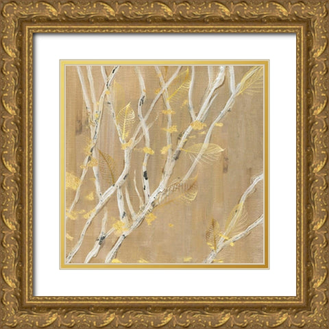 Birch Wood II Gold Ornate Wood Framed Art Print with Double Matting by Jill, Susan