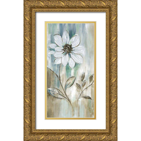 Garden Bloom I Gold Ornate Wood Framed Art Print with Double Matting by Nan