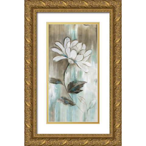 Garden Bloom II Gold Ornate Wood Framed Art Print with Double Matting by Nan