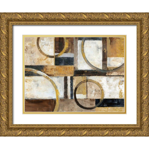 Interplay Gold Ornate Wood Framed Art Print with Double Matting by Nan