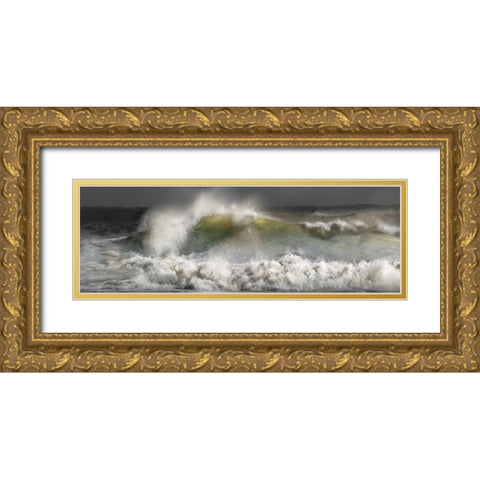 Approaching Gold Ornate Wood Framed Art Print with Double Matting by Calascibetta, Mike