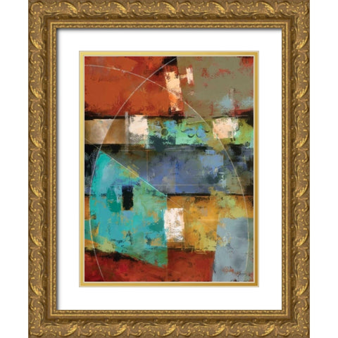Uptown Split Gold Ornate Wood Framed Art Print with Double Matting by Berman, Ken