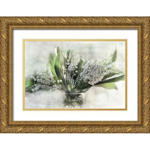 Spring Bells I Gold Ornate Wood Framed Art Print with Double Matting by Weisz, Irene