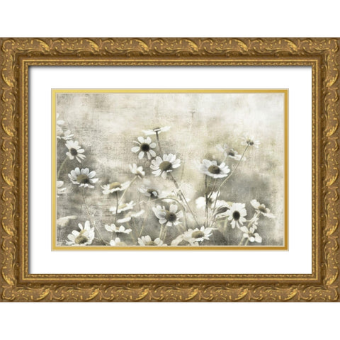 Wild Daisy Meadow I Gold Ornate Wood Framed Art Print with Double Matting by Weisz, Irene