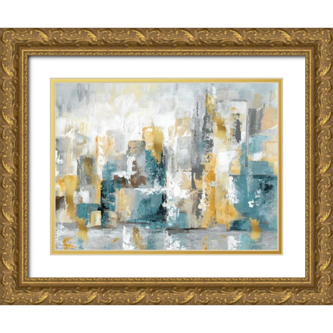 City Views I Gold Ornate Wood Framed Art Print with Double Matting by Nan