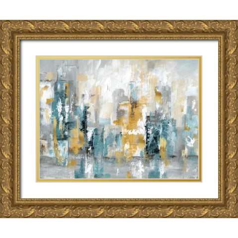 City Views II Gold Ornate Wood Framed Art Print with Double Matting by Nan