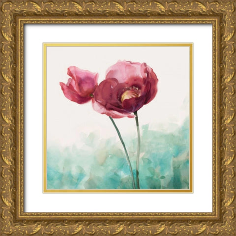 Along The Path II Gold Ornate Wood Framed Art Print with Double Matting by Daniels, Rogier