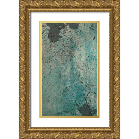 Urban Splatter Gold Ornate Wood Framed Art Print with Double Matting by Knutsen, Conrad