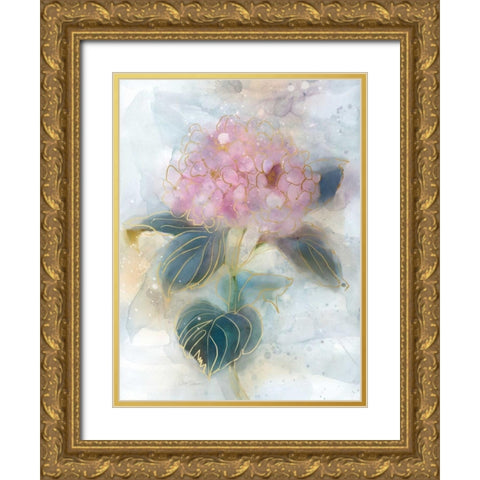 Stained Glass Gold Ornate Wood Framed Art Print with Double Matting by Robinson, Carol